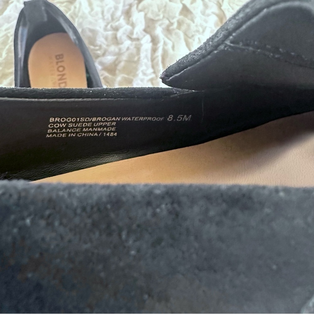 Blondo Bridget Waterproof Loafers Black Nubuck Leather Women’s 8.5 - Picture 11 of 11